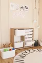 Armoire à jouets 3 profondurs 9 paniers, meuble polyvalent pour cuisine, cellier et salle de bain
