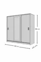 Armoire coulissante blanche 
