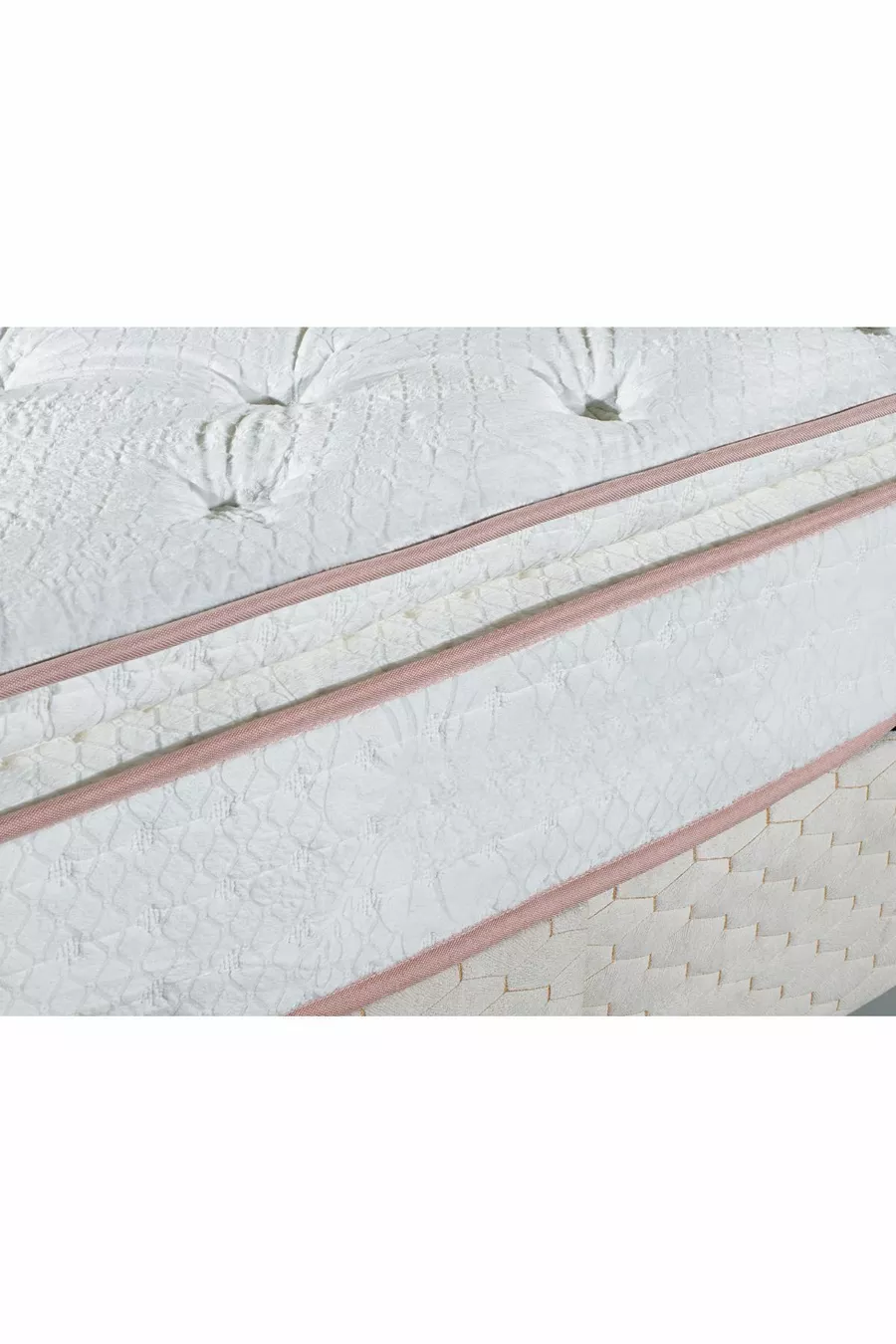 Matelas à ressorts ultra orthopédique avec rembourrage et soutien lombaire et dorsal en peluche, tissu en plumes de lapin ( cm)