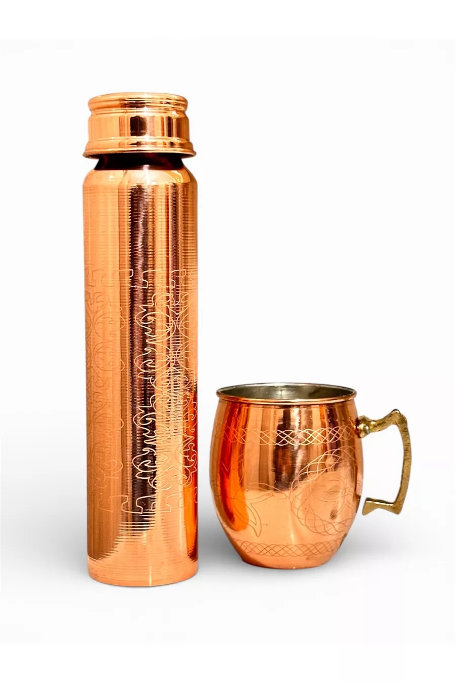 produit de santé et de guérison en tasse modèle laser en gourde en cuivre