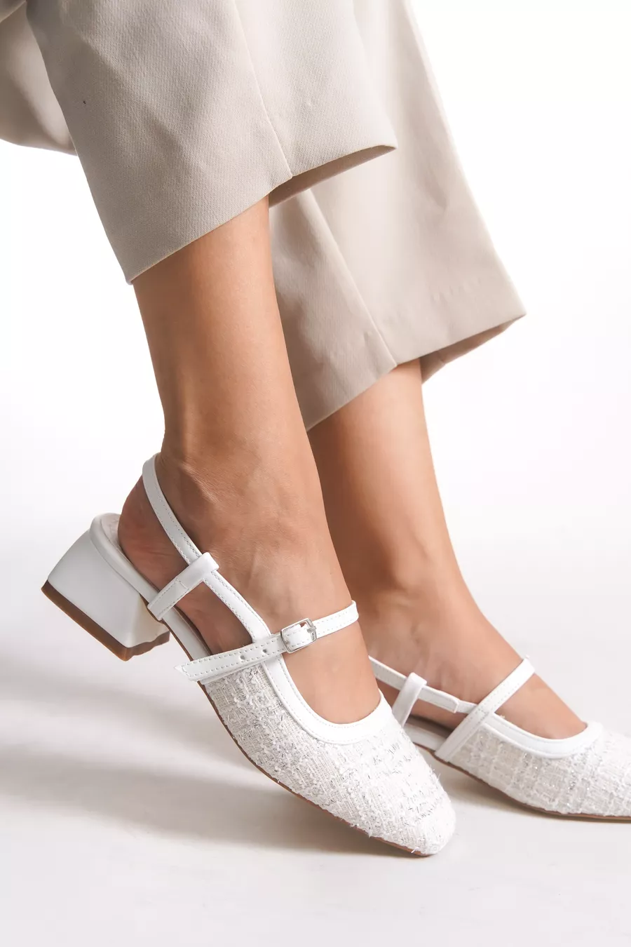 Chaussures à talons pour femmes Aanlarel  Blanc