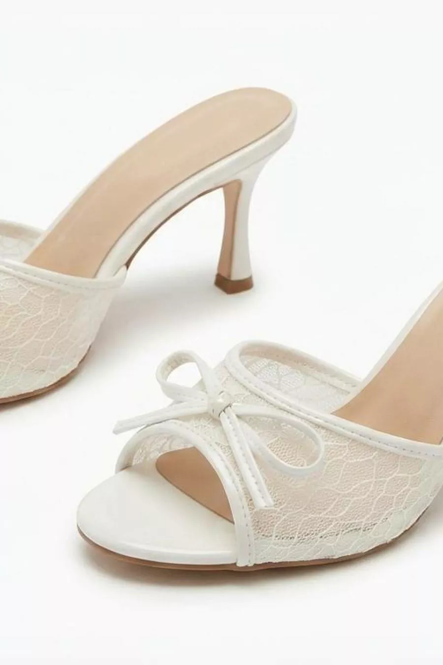 Sandales habillées à talons pour femmes avec broderie en résille