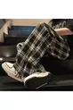 Bas de pyjama/survêtement unisexe confortable à motif à carreaux