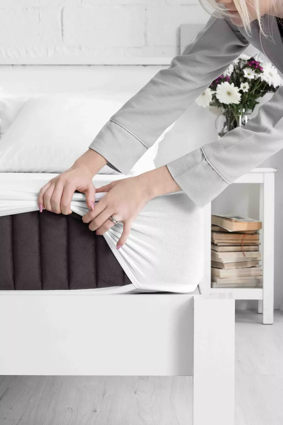 Protection de matelas bébé et enfant Micro Classic liquide imperméable avec bord complet, adaptée simple ou double