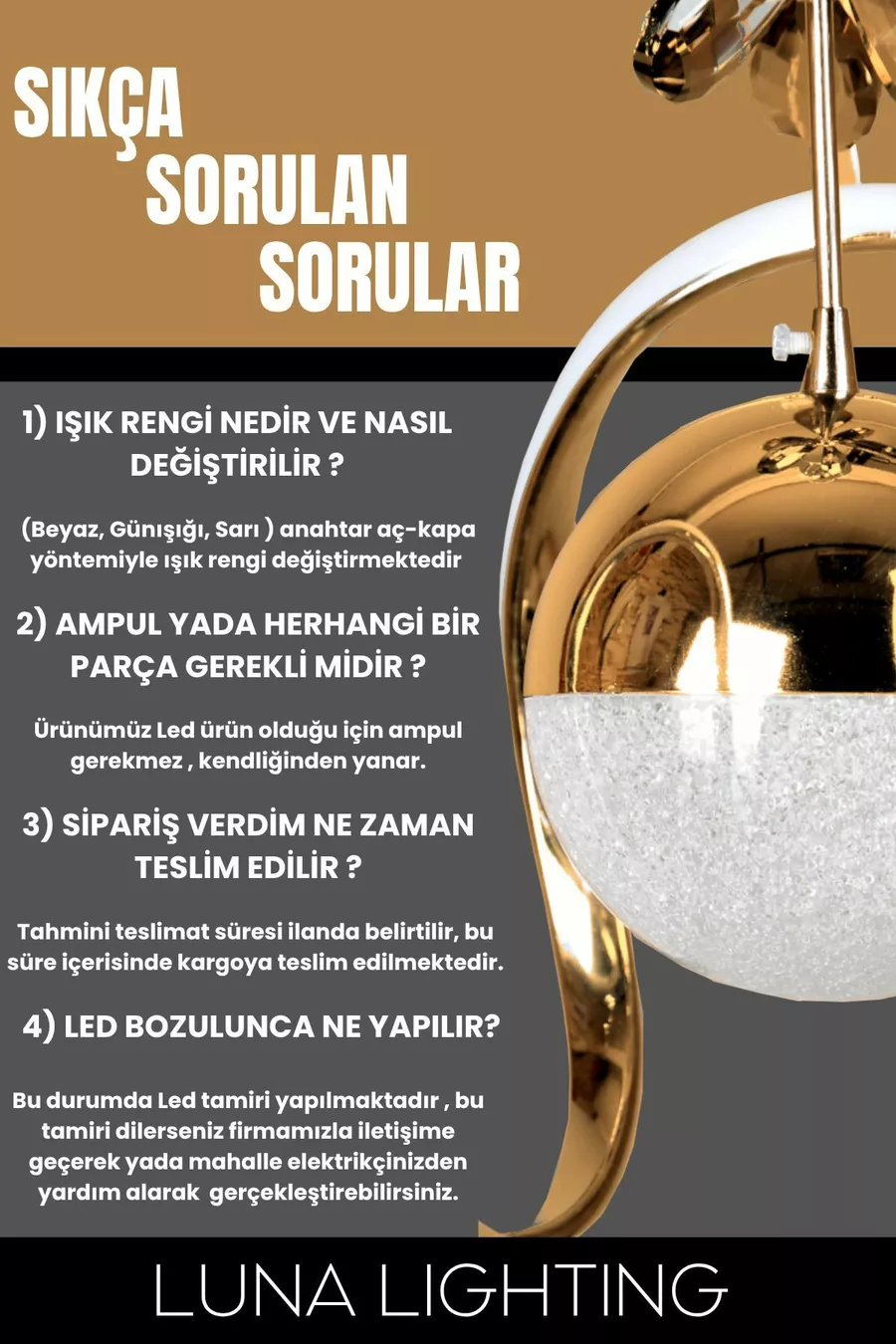 Suspension LED moderne pour salon, cuisine, salle à manger et chambre Clasy modèle plaqué or en métal trois couleurs