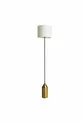 Lampadaire en forme de champignon au design moderne avec abat-jour en tissu