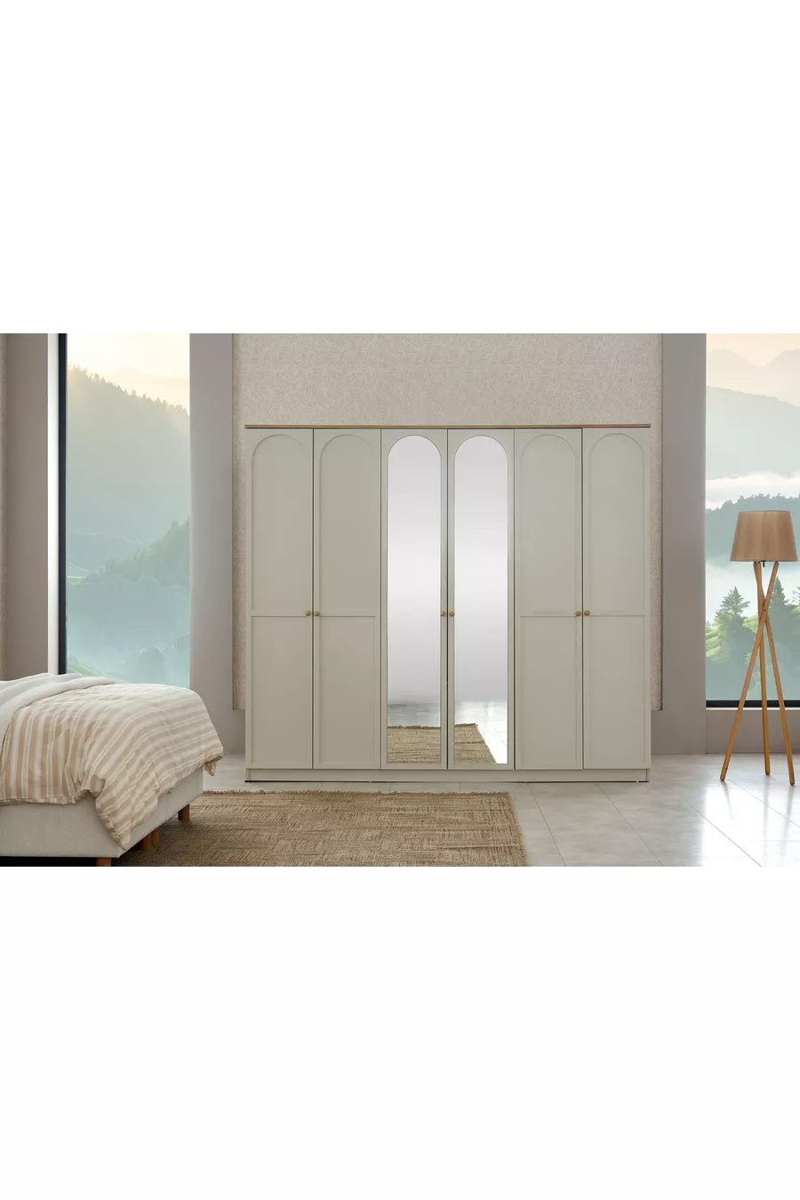 ENSEMBLE DE CHAMBRE À COUCHER CAPRA BOHÈME, 6 PORTES