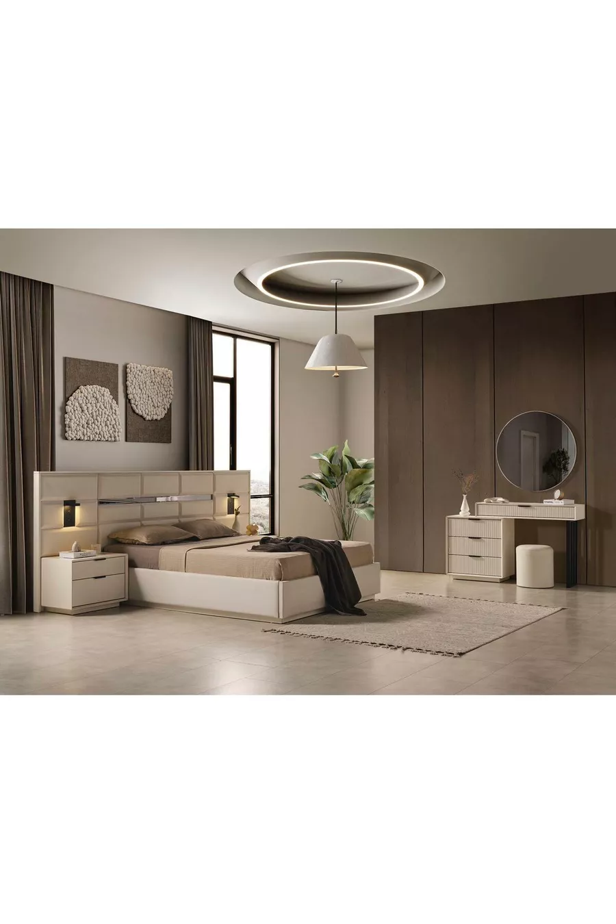 ENSEMBLE DE CHAMBRE À COUCHER LOTUS 8 PORTES