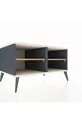 Commode Kronos 2 étagères Anthracite-Pierre de lune/Sapin