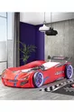 Lit voiture, Lit voiture Merso avec pare-vent et éclairage LED complet - Rouge