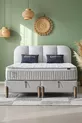 Ensemble Confort Bohem Prime pour Deux Personnes – Matelas à Ressorts Ensachés + Coffre-lit + Tête de Lit