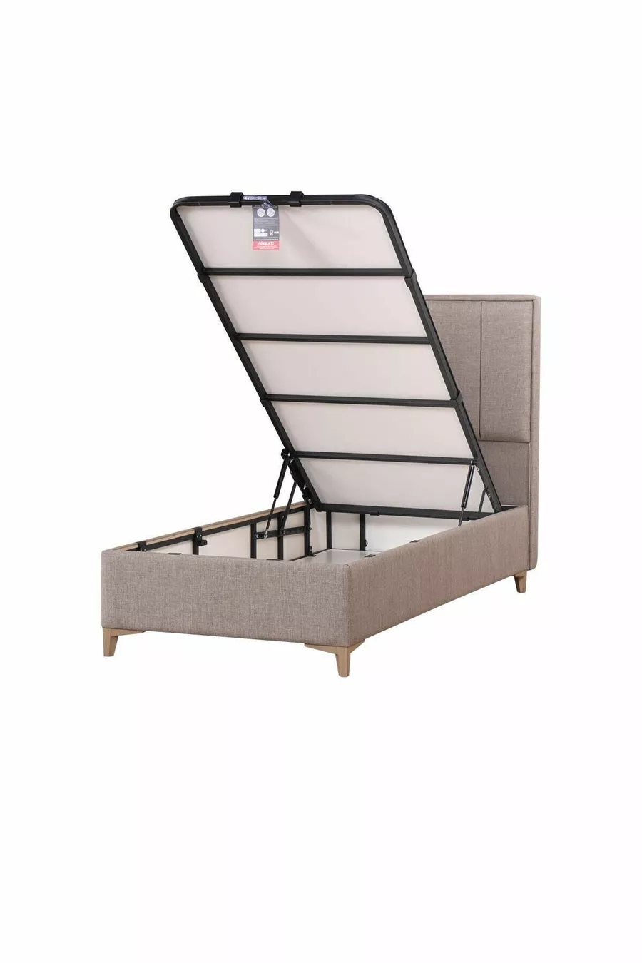 Ensemble Tête de Lit et Sommier Coffre Gold Therapy Marron (LIT NON INCLUS)