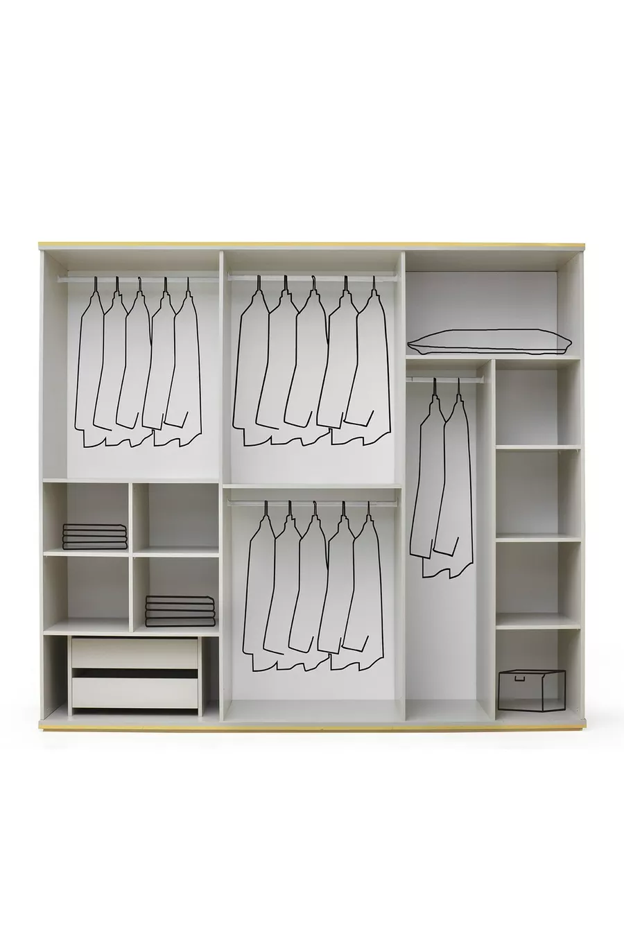 ENSEMBLE DE CHAMBRE À COUCHER CEVAHİR EN MDF