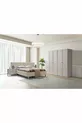 Ensemble de chambre à coucher Folt Beige 4 portes