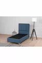 Ensemble tête de lit et sommier coffre Gold Therapy Bleu (LIT NON INCLUS)