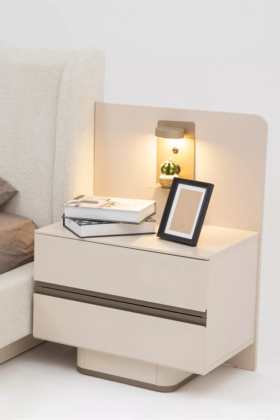Ensemble de chambre à coucher Lumera avec portes en verre