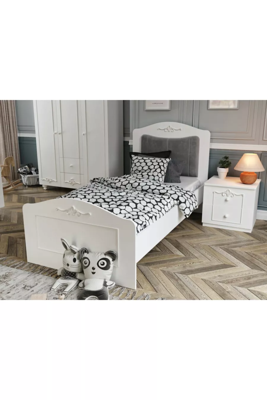 Lit romantique () (%MDF)