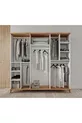 Montage Gratuit - Chambre à Coucher Complète en MDF Nevada avec 6 Portes