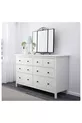 Hemnes, commode à 8 tiroirs, cm, vernis blanc