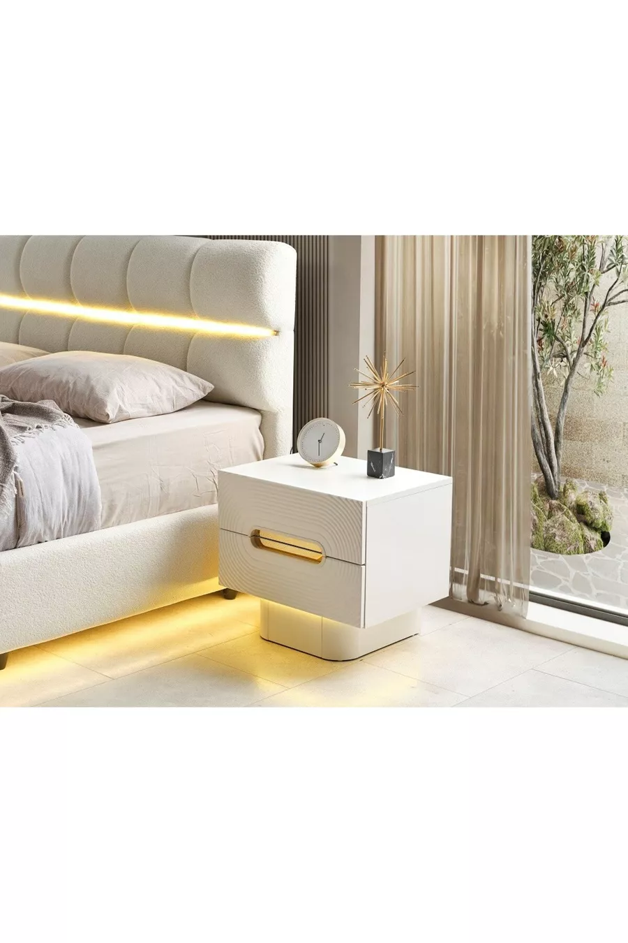 ENSEMBLE DE CHAMBRE À COUCHER BASEL EN MDF