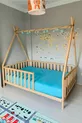 Lit Montessori pour bébé et enfant unisexe en bois naturel