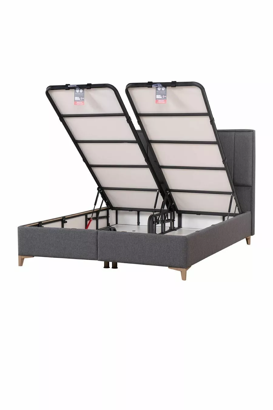 Ensemble Tête de Lit et Sommier Coffre Gold Therapy Anthracite (LIT NON INCLUS)