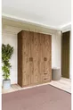 Armoire Yaman Çam à 4 portes et 2 tiroirs - Garde-robe