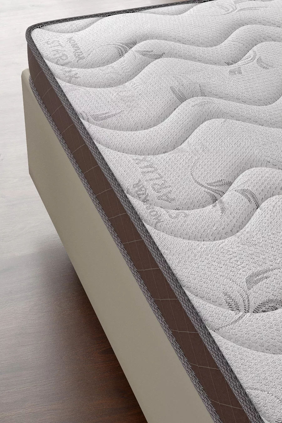 Matelas Full Orthopédique Bamboo Açelya, Tissu Tricoté Respirant, Options de Taille