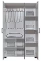 Lits superposés, lits superposés Aura avec lit, armoire à 3 portes + 2 matelas Comfort