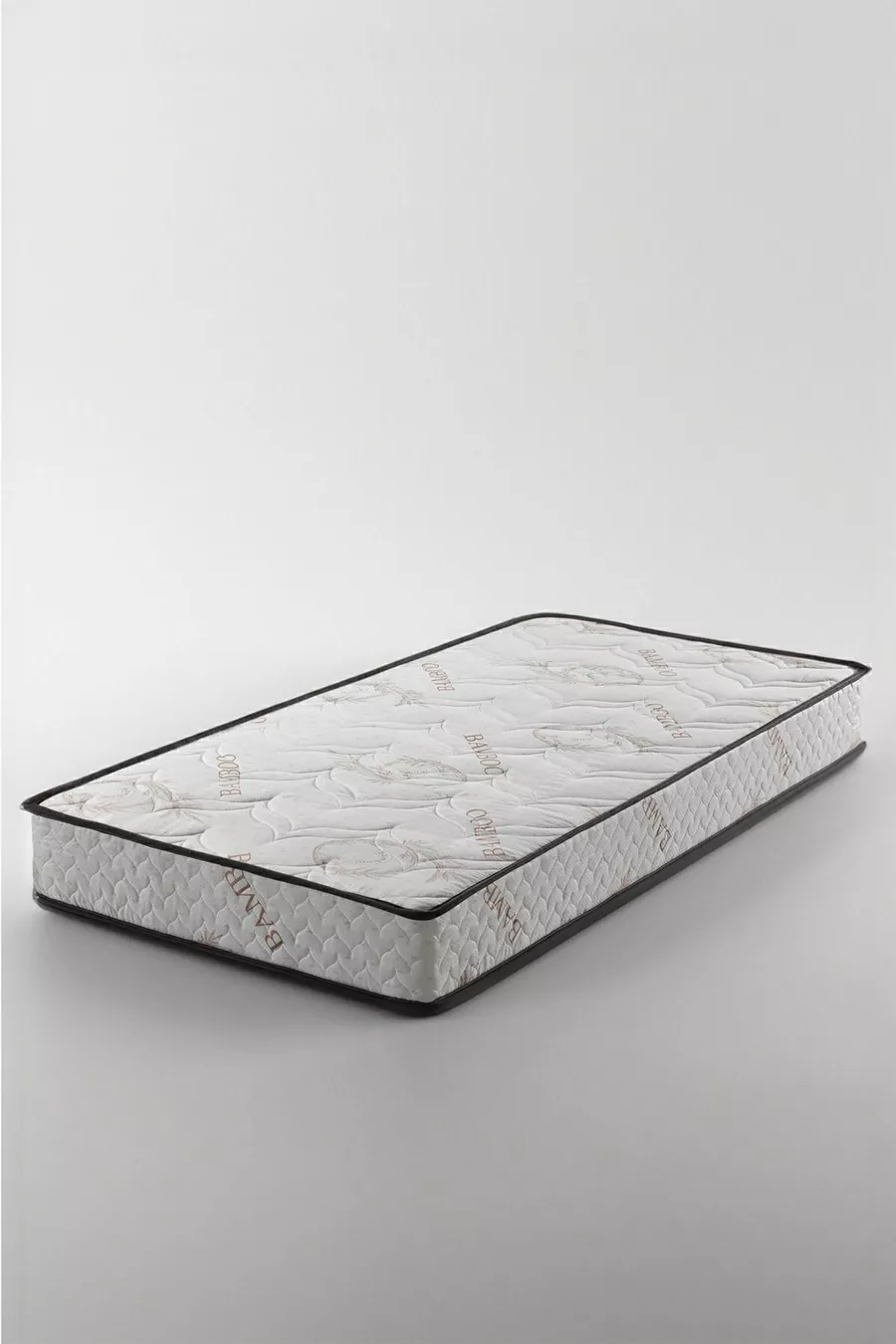| Matelas à ressorts orthopédique en tissu de bambou pour une personne | x CM | Épaisseur de CM |