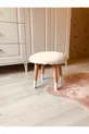 Tabouret pour enfants en peluche blanc Webpanya pour chambre d'enfant, chaise de bureau pour enfants
