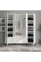 Armoire Focus 4 Portes Blanche (% MDF) - 4 Portes, 2 Tiroirs, Armoire sur Pieds