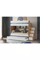 Lit superposé Bulut / 100 % MDF / 2 matelas à ressorts Bambo / 2 ensembles de linge de lit offerts