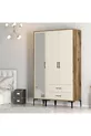 Armoire à trois portes Kumsal Rt - Crème