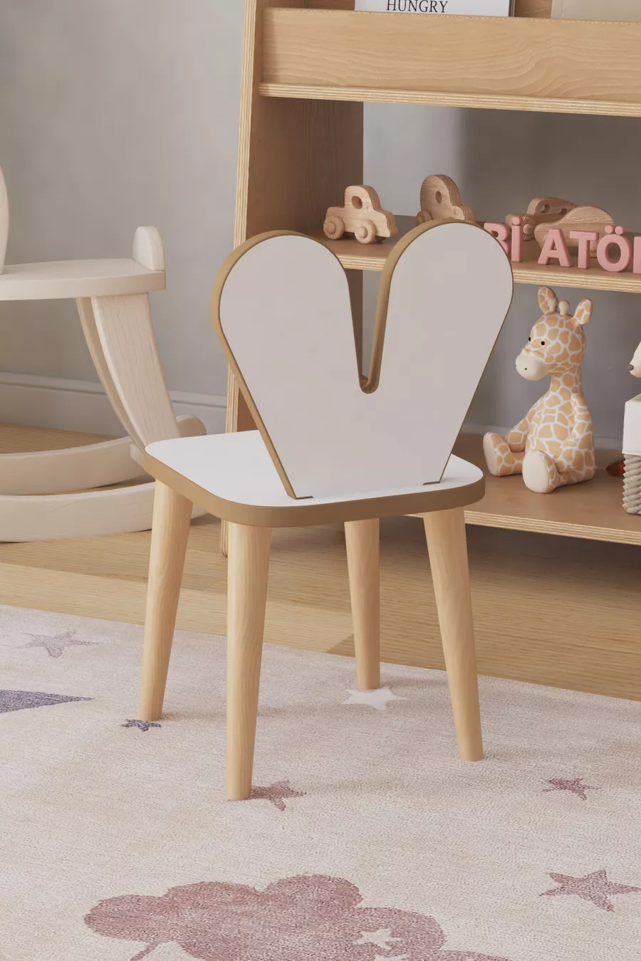 Table d'activité de jeu pour enfants Cm - Ensemble de rouleaux de papier - Table de travail avec chaise Montessori