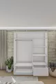 GM  ARMOIRE COULISSANTE VIOLET ET BLANC