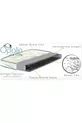 Lit orthopédique en bambou simple avec oreiller en bambou offert et matelas à ressorts