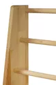 Bibliothèque Montessori en bois naturel, démontable, pour chambre d'enfant, crèche, école maternelle, étagère éducative avec tissu jaune