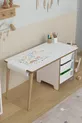 Table d'activité avec rouleau de papier à dessin, bureau pour enfants, armoire à jouets