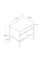 Commode Variant Lisbonne - Noyer / Anthracite