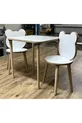 Ensemble de table et chaises pour enfants Panda Blanc Table d'activité Table de travail 1 table 2 chaises