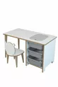 Bureau enfant pour activités et jeux avec chaise, table d'été