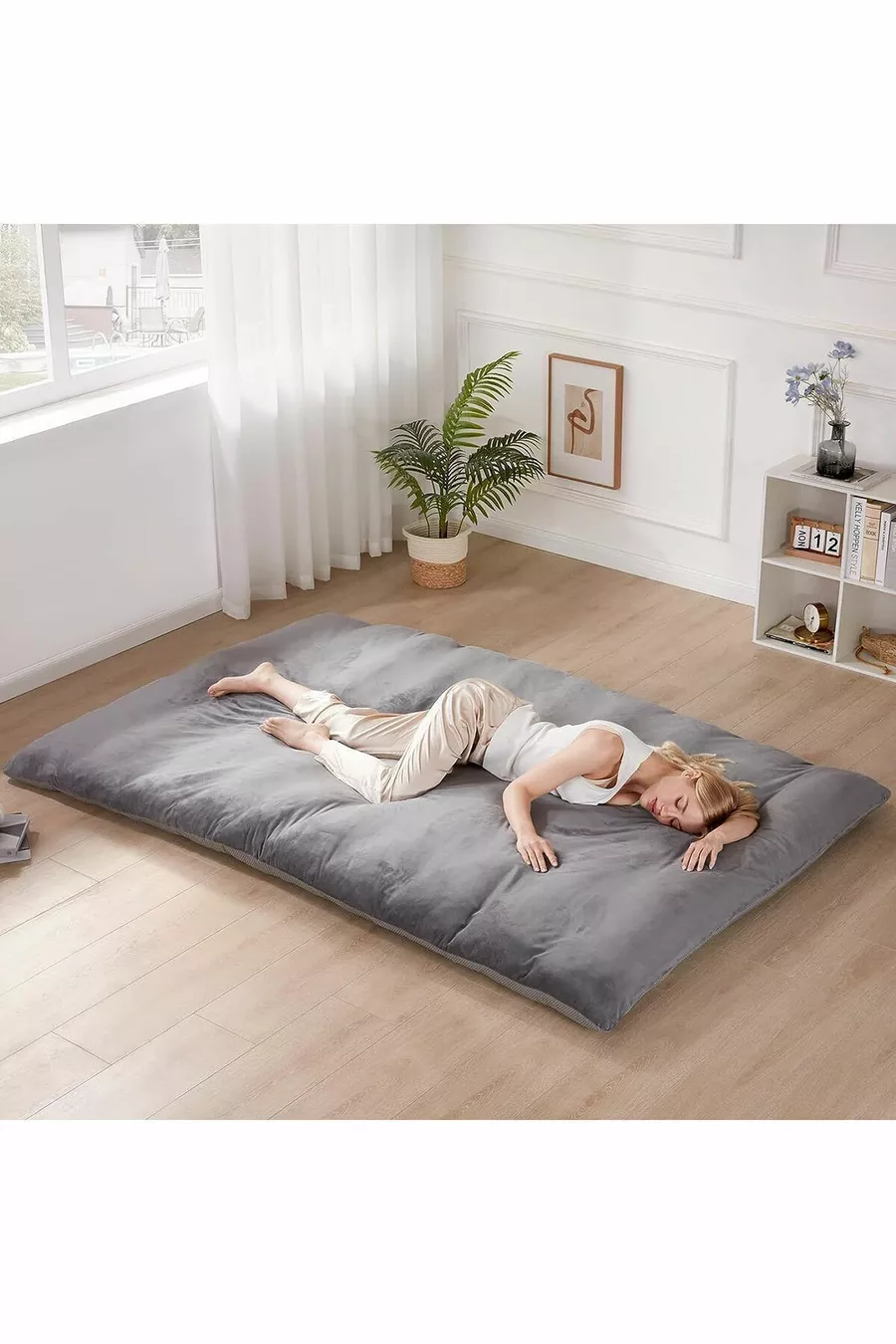 Lit modèle Lori & Lit d'activité & Lit d'appoint & Matelas rembourré avec housse à fermeture éclair