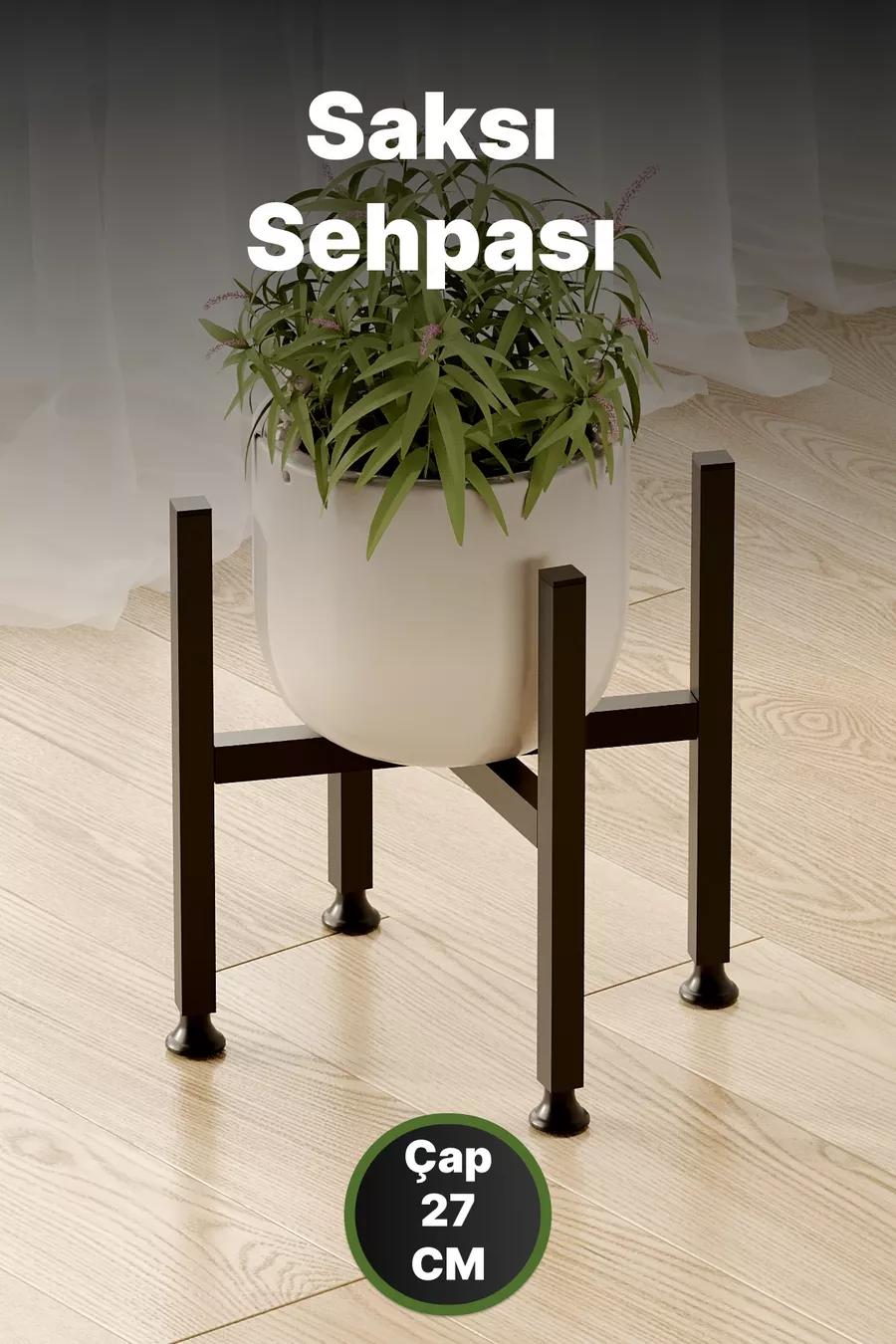 Table de Pot Mini Potées Support de Fleurs Métallique Décoratif Pieds Réglables en Acier Inoxydable  cm Porte-Plantes