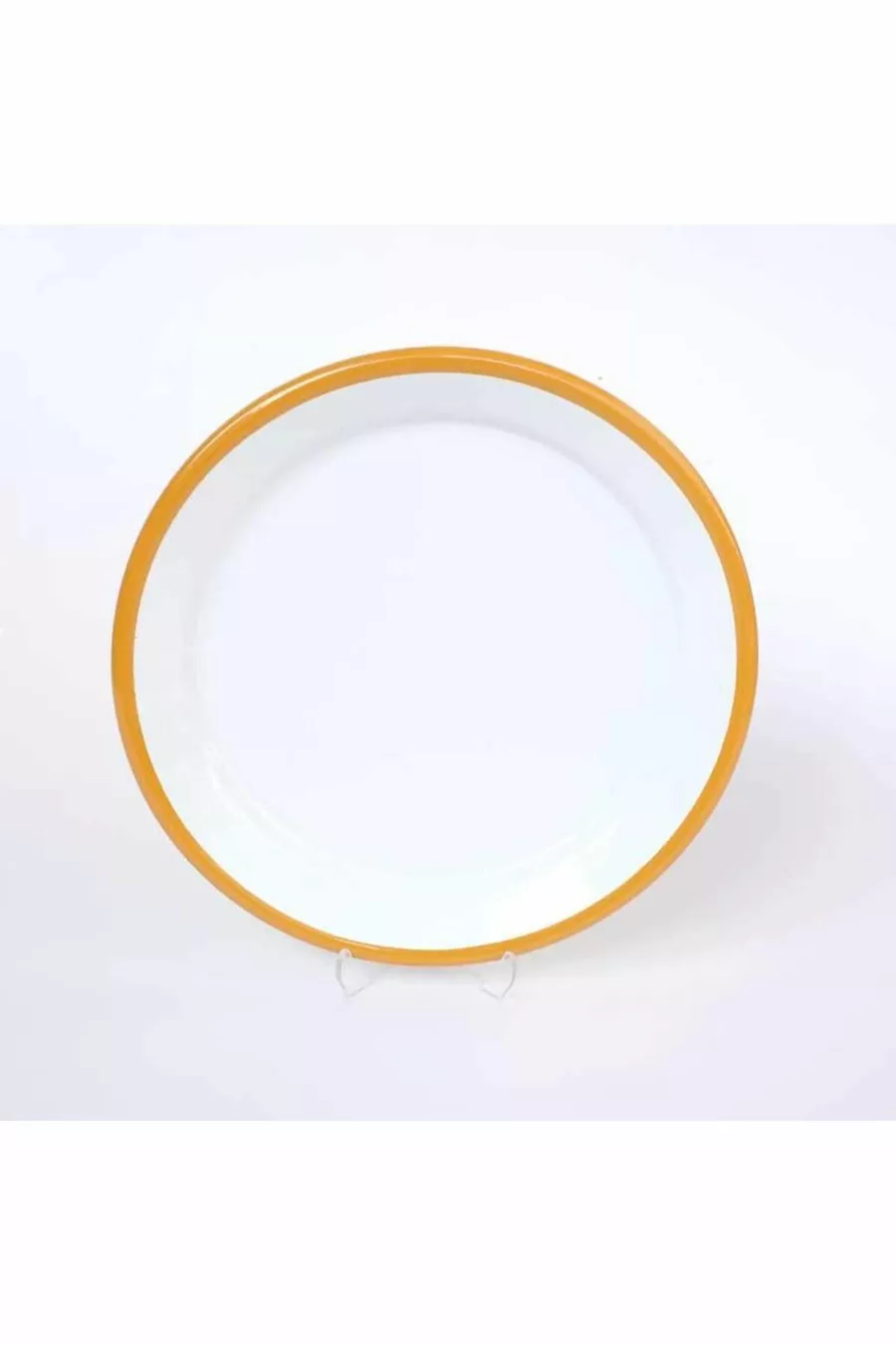Plat de service émaillé cm Jaune Oxyde
