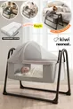Neonest Lit à côté de la mère avec matelas épais, moustiquaire et tente, qui se balance. Berceau panier portable neuf Vison