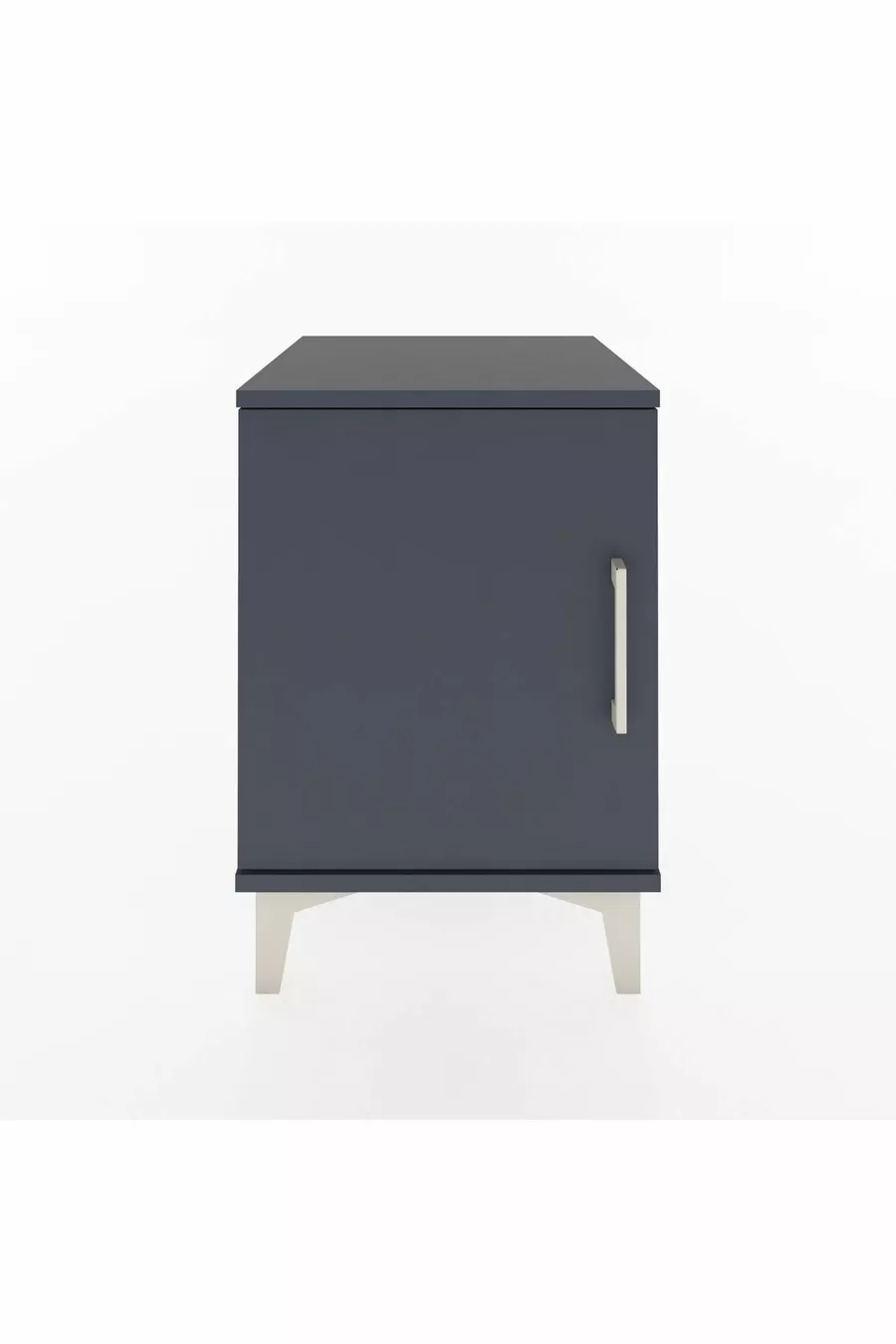 Chevet Hyperion avec une étagère unique et une porte unique Anthracite-Anthracite