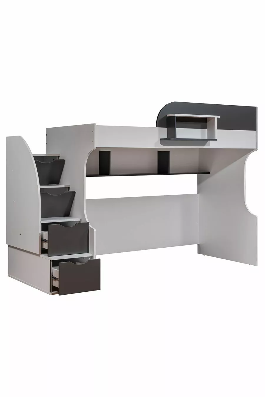 Lits superposés, Lit Aura Ranza avec table et 2 matelas Comfort