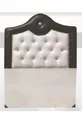 Tête de lit Alc Kral en cuir synthétique, couleur crème et marron combinée, capitonnée, cm Tête de lit