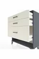 Commode Arges 3 tiroirs Anthracite-Pierres de lune